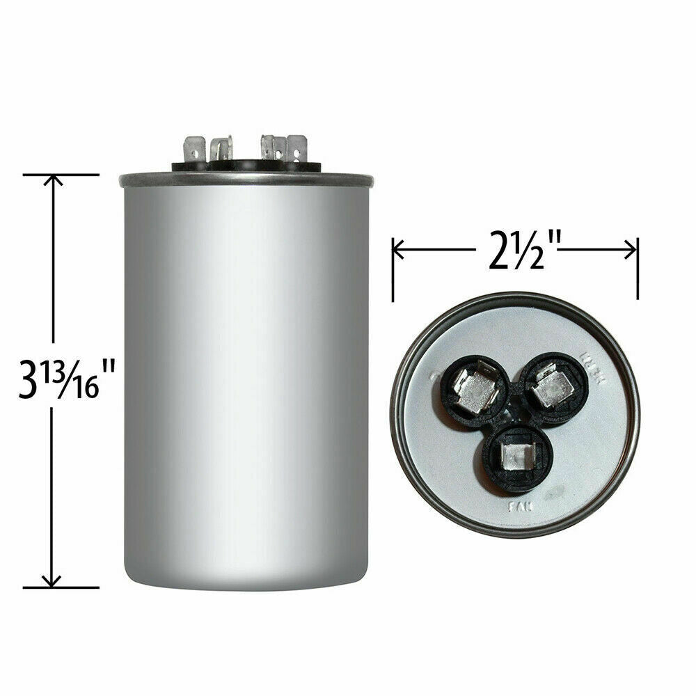 Jard 80+10 UF +/-6% 440-370 VAC/B Dual Capacitor 50/60Hz Replaces Rayp ...