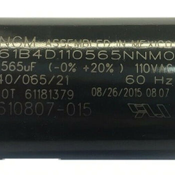 NGM 61B4D110565NNMO Motor Start Capacitor 565 uF 60 Hz (-0% + 20%) 110VAC